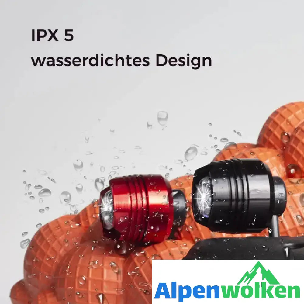 Alpenwolken - IPX5 Wasserdichte Schuhlichter, Scheinwerfer für Croc, 2 Stk