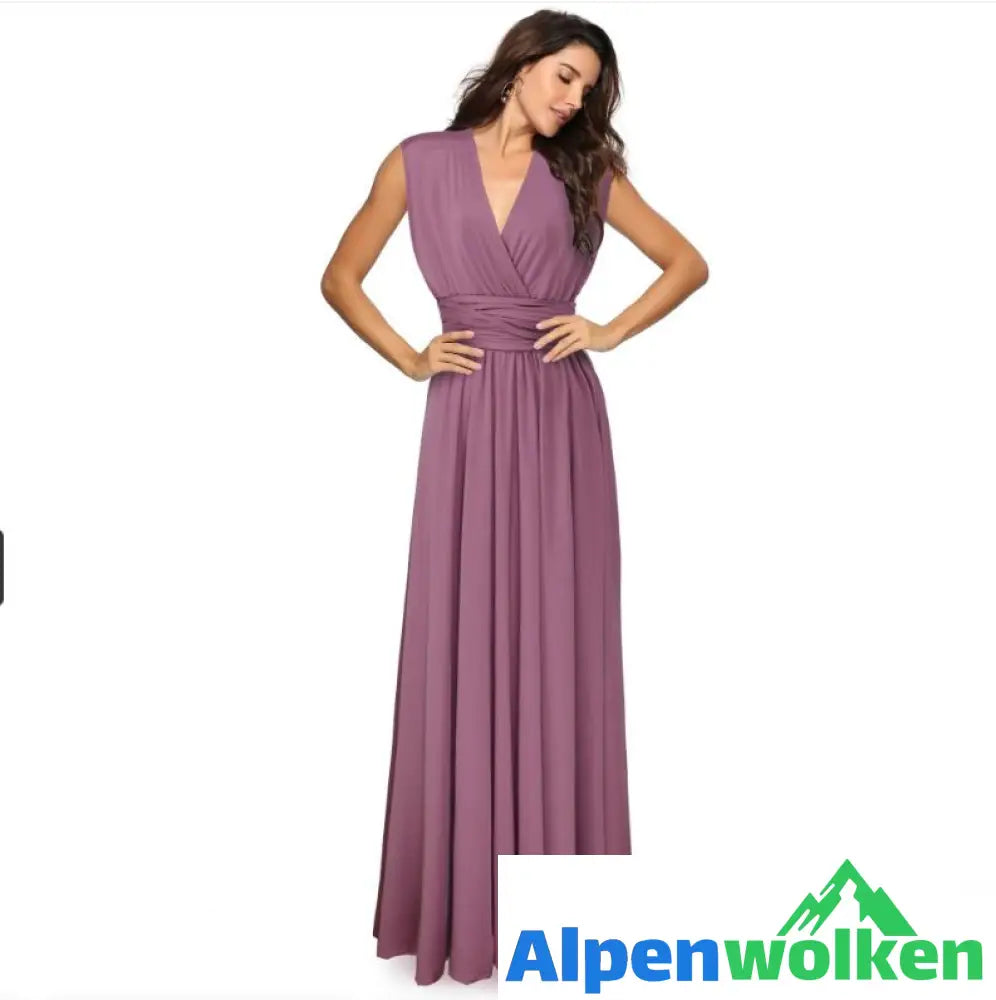 Alpenwolken - Irene Wandelbares Kleid Altrosa