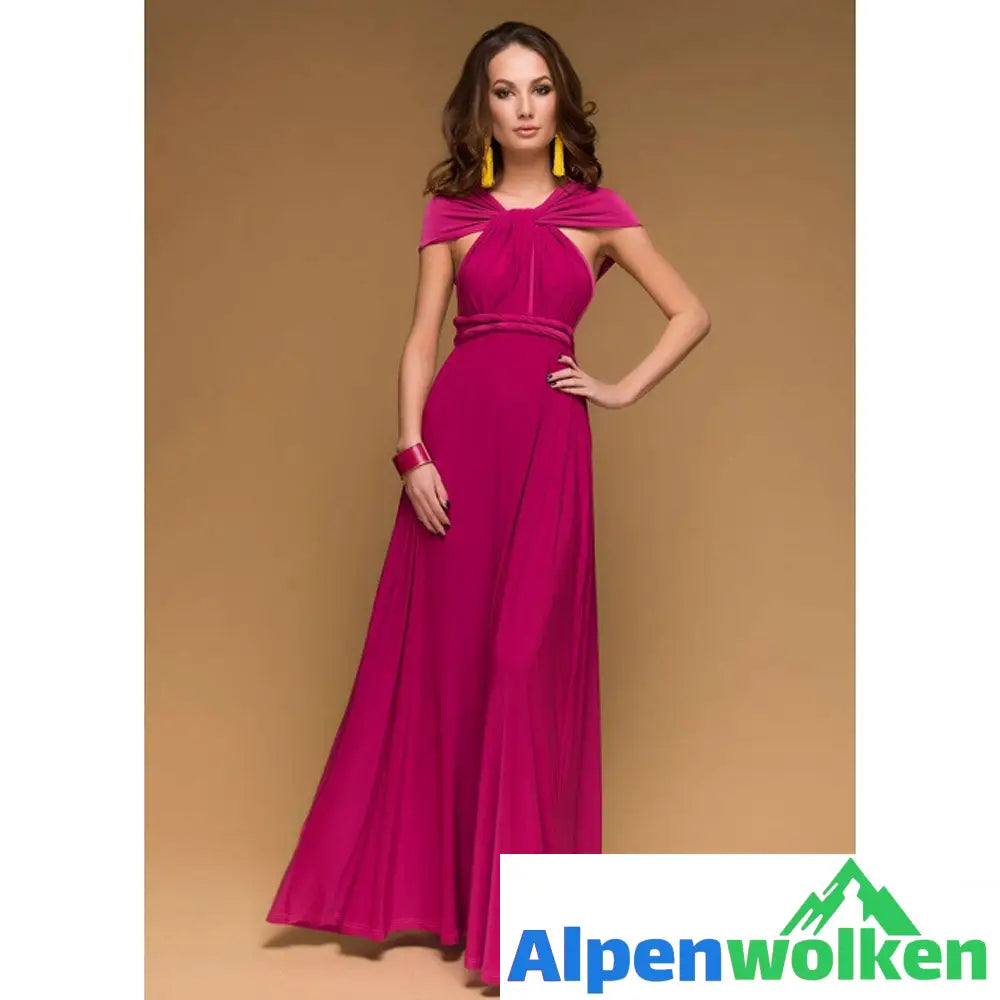 Alpenwolken - Irene Wandelbares Kleid Fuchsie