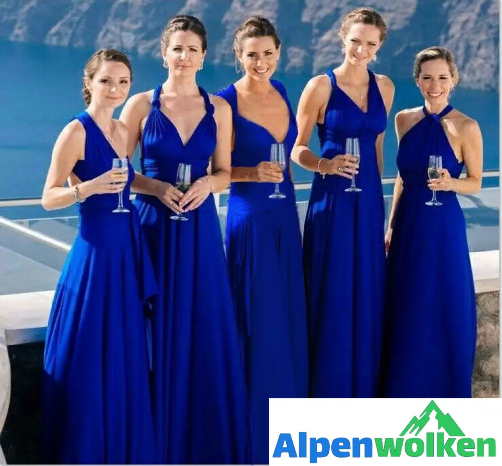 Alpenwolken - Irene Wandelbares Kleid Saphir