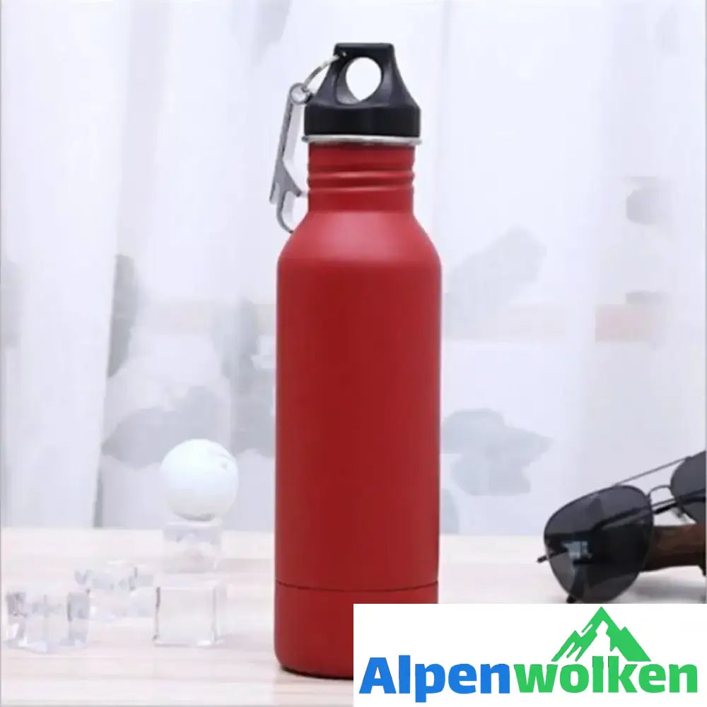 Alpenwolken - Isolierte Bier Thermoskanne Rot