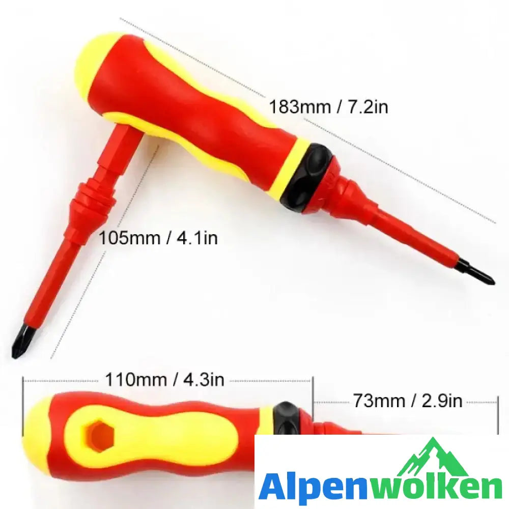 Alpenwolken - Isolierter Mehrzweck-Elektroschrauber mit Schraubendreher