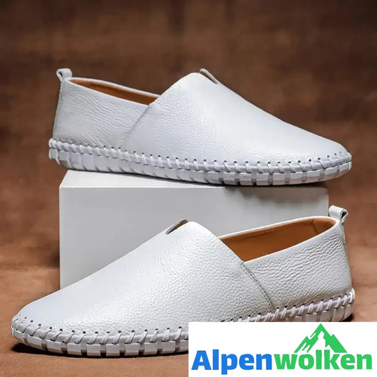 Alpenwolken - Jack Washington Minimal-Loafer aus echtem Leder