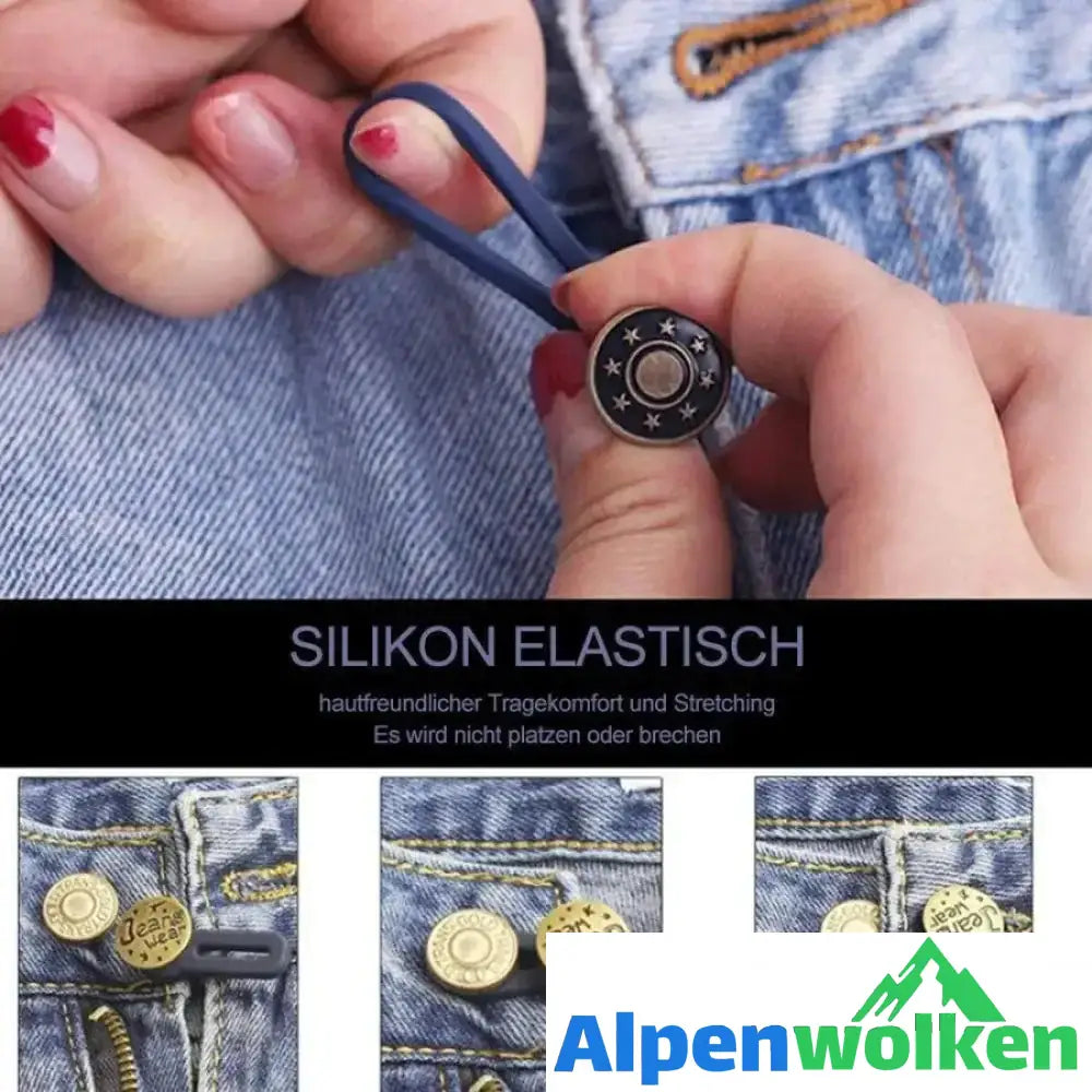 Alpenwolken - Jeans einziehbarer Knopf