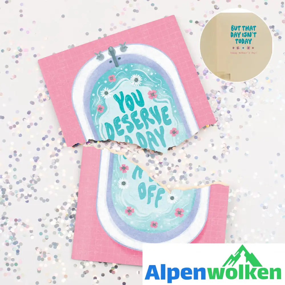 Alpenwolken - 🌸🤣Joker-Gruß-Streichkarte🌸