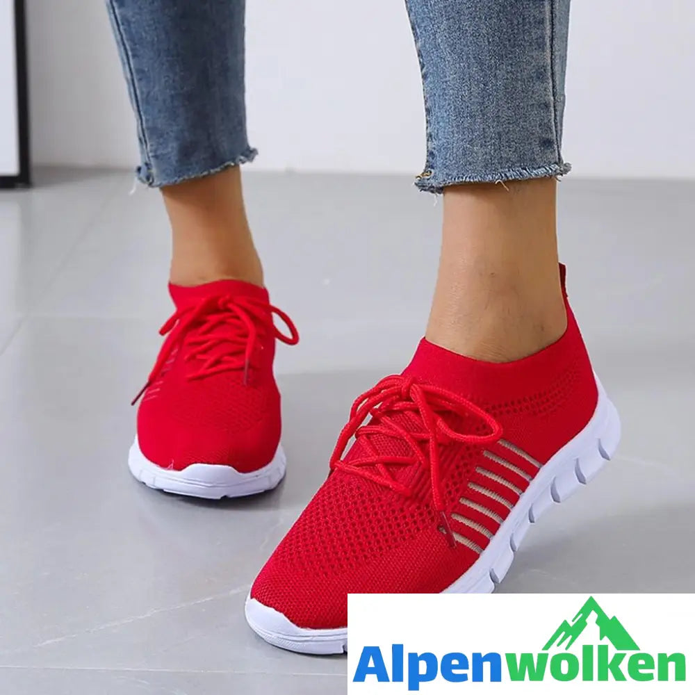 Alpenwolken - Julia - Ergonomische & Atmungsaktive Schuhe Rot