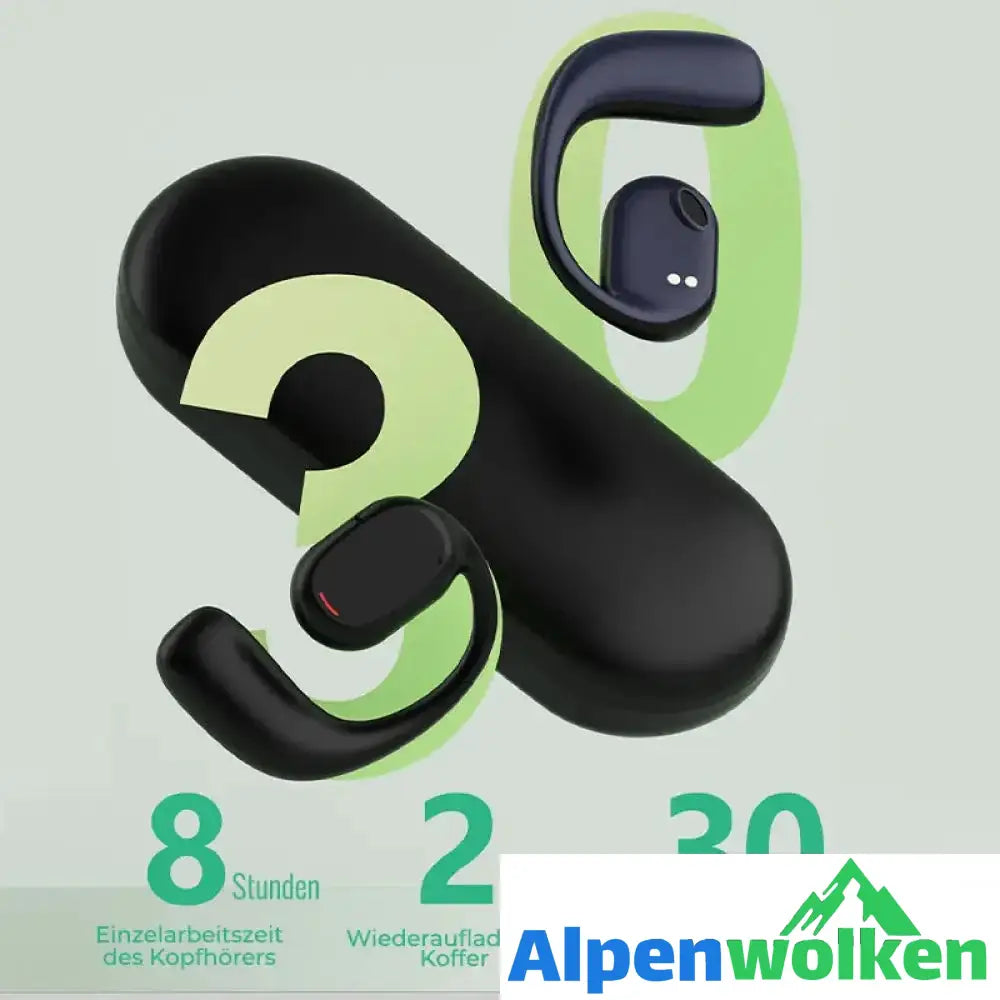 Alpenwolken - Kabelloses Bluetooth-Headset mit hängendem Ohr