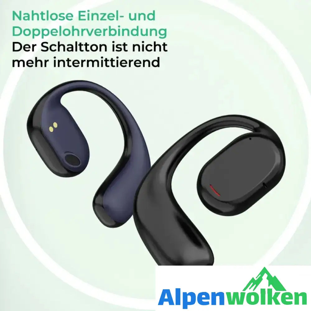 Alpenwolken - Kabelloses Bluetooth-Headset mit hängendem Ohr