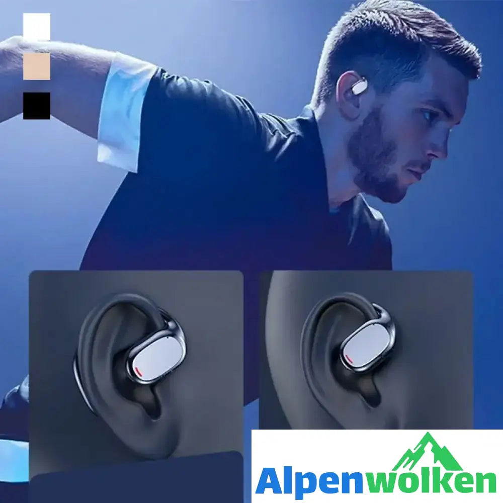 Alpenwolken - Kabelloses Bluetooth-Headset mit hängendem Ohr