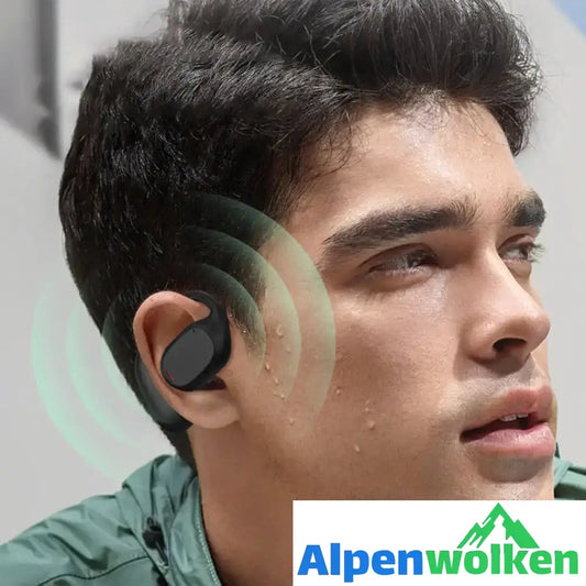 Alpenwolken - Kabelloses Bluetooth-Headset mit hängendem Ohr