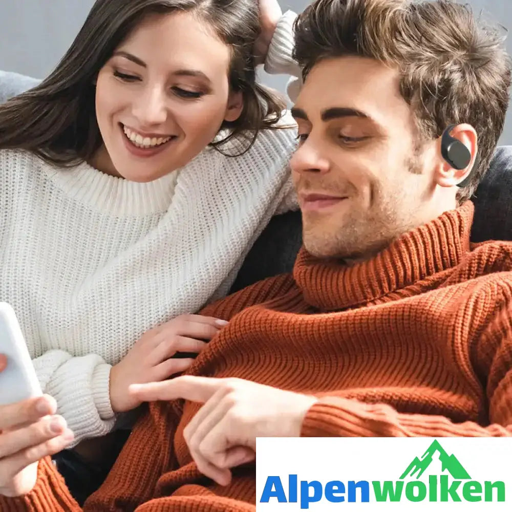 Alpenwolken - Kabelloses Bluetooth-Headset mit hängendem Ohr