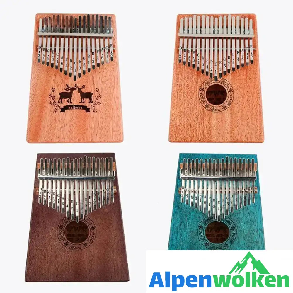 Alpenwolken - Kalimba Daumenklavier Thumb Piano, 17 Schlüssel