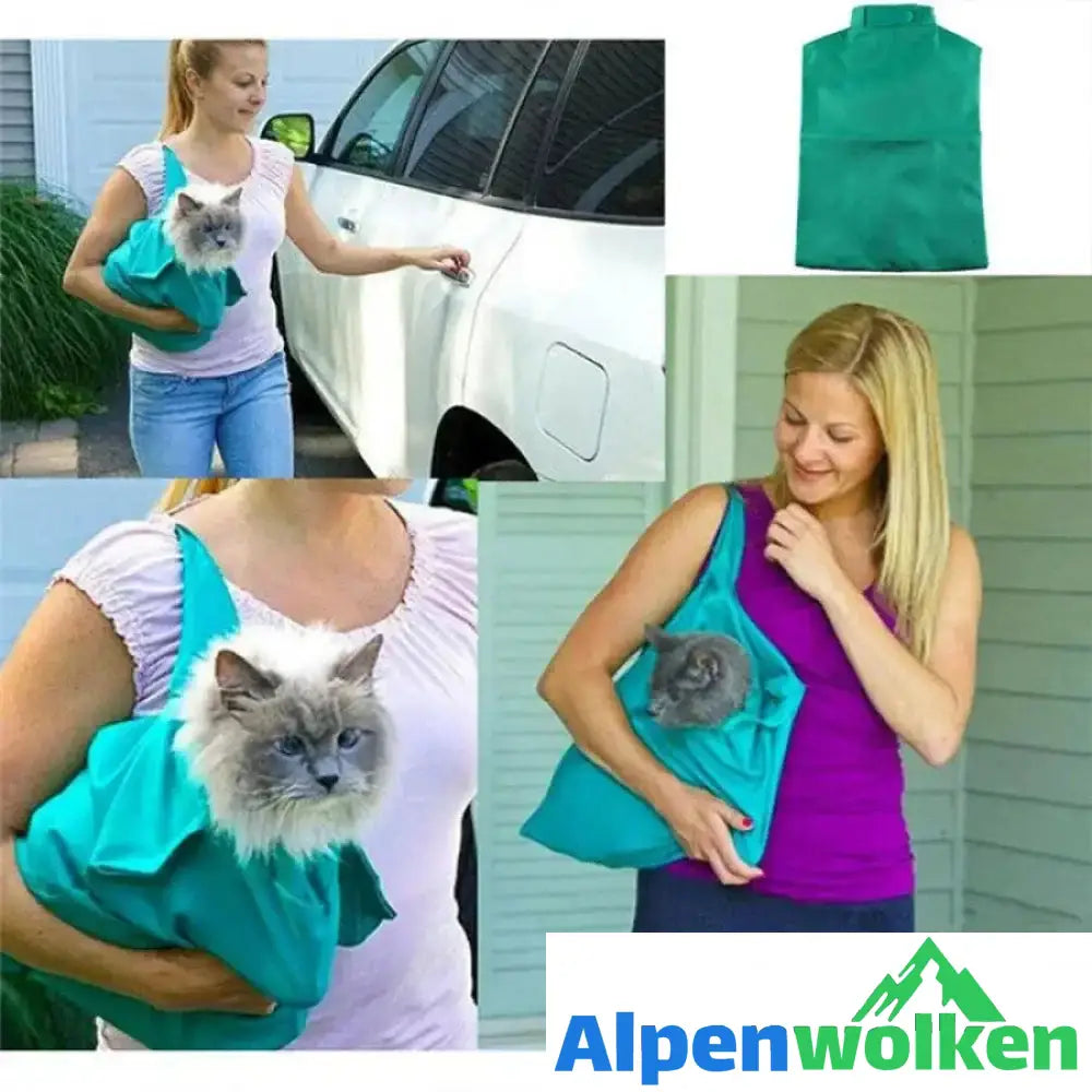 Alpenwolken - Katzenreisetasche, atmungsaktiver Stoff