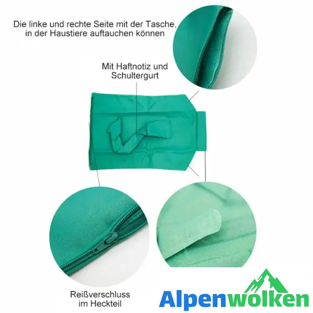 Alpenwolken - Katzenreisetasche, atmungsaktiver Stoff