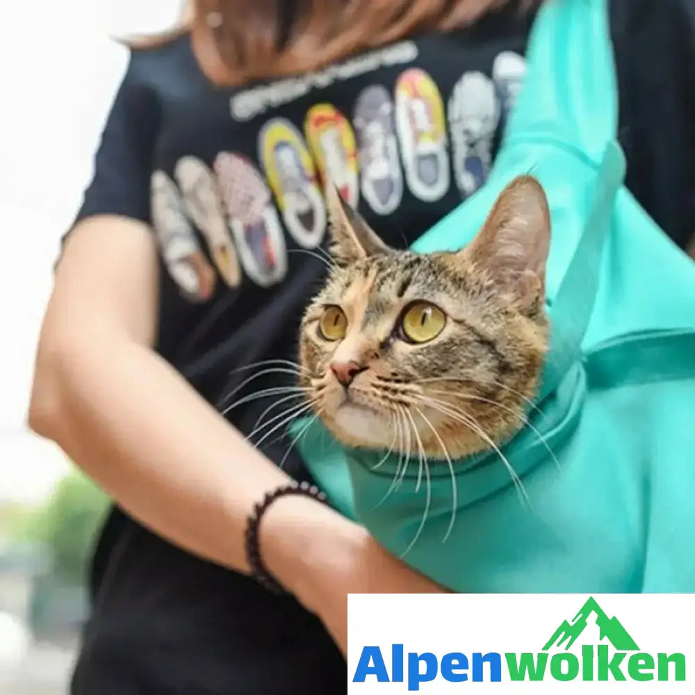 Alpenwolken - Katzenreisetasche, atmungsaktiver Stoff