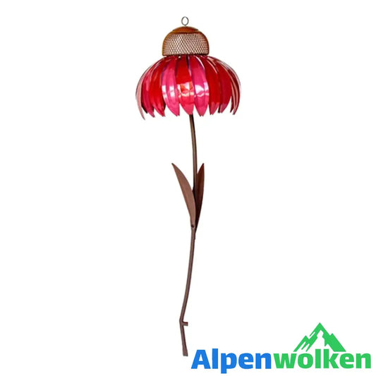 Alpenwolken - Kegelblume Vogelfutterhaus Rot