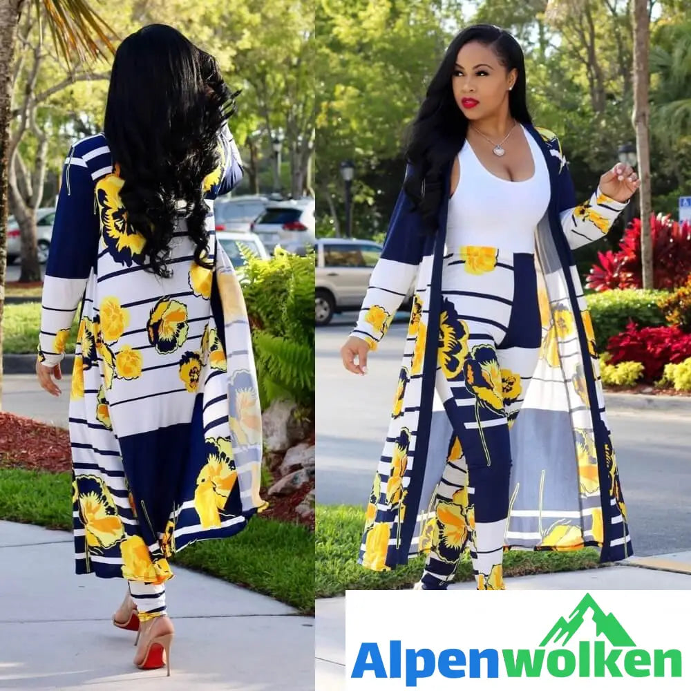 Alpenwolken - Kimono-Strickjacken-Set