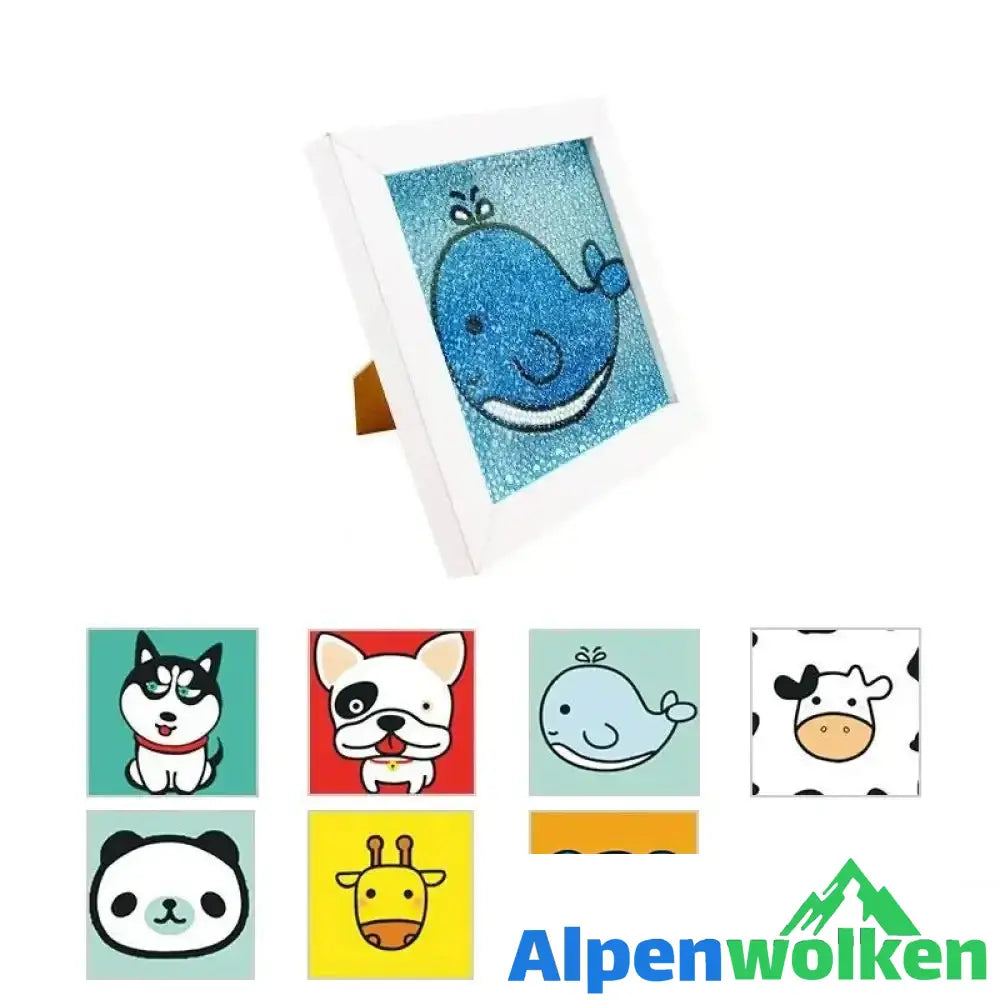 Alpenwolken - Kinder Diamantmalerei | abschiedsgeschenk Kindertagesstätte