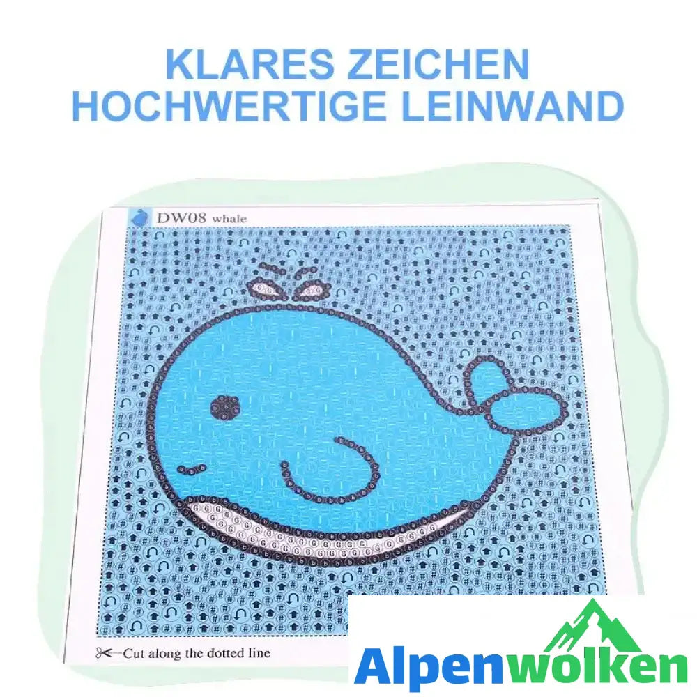 Alpenwolken - Kinder Diamantmalerei | abschiedsgeschenk Kindertagesstätte