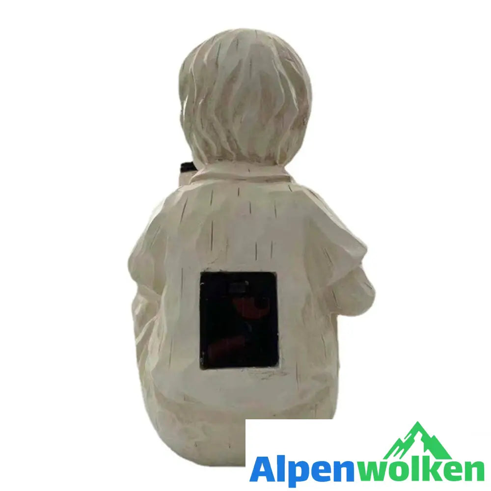 Alpenwolken - Kinder Mit Solar-Glühwürmchen Gartenstatuen