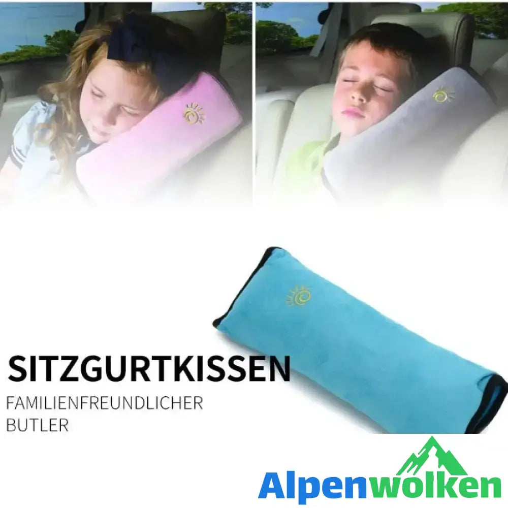 Alpenwolken - Kinderautositzgurte Schulterschutz Rückenkissen