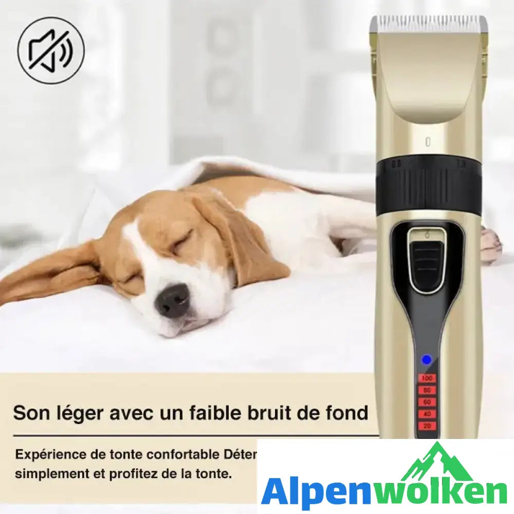 Alpenwolken - Kit de tondeuse professionnelle pour animaux de compagnie