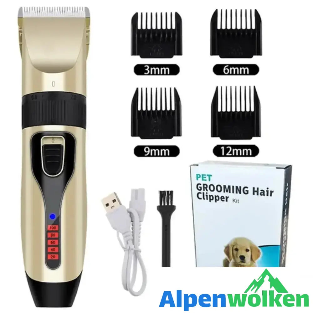 Alpenwolken - Kit de tondeuse professionnelle pour animaux de compagnie