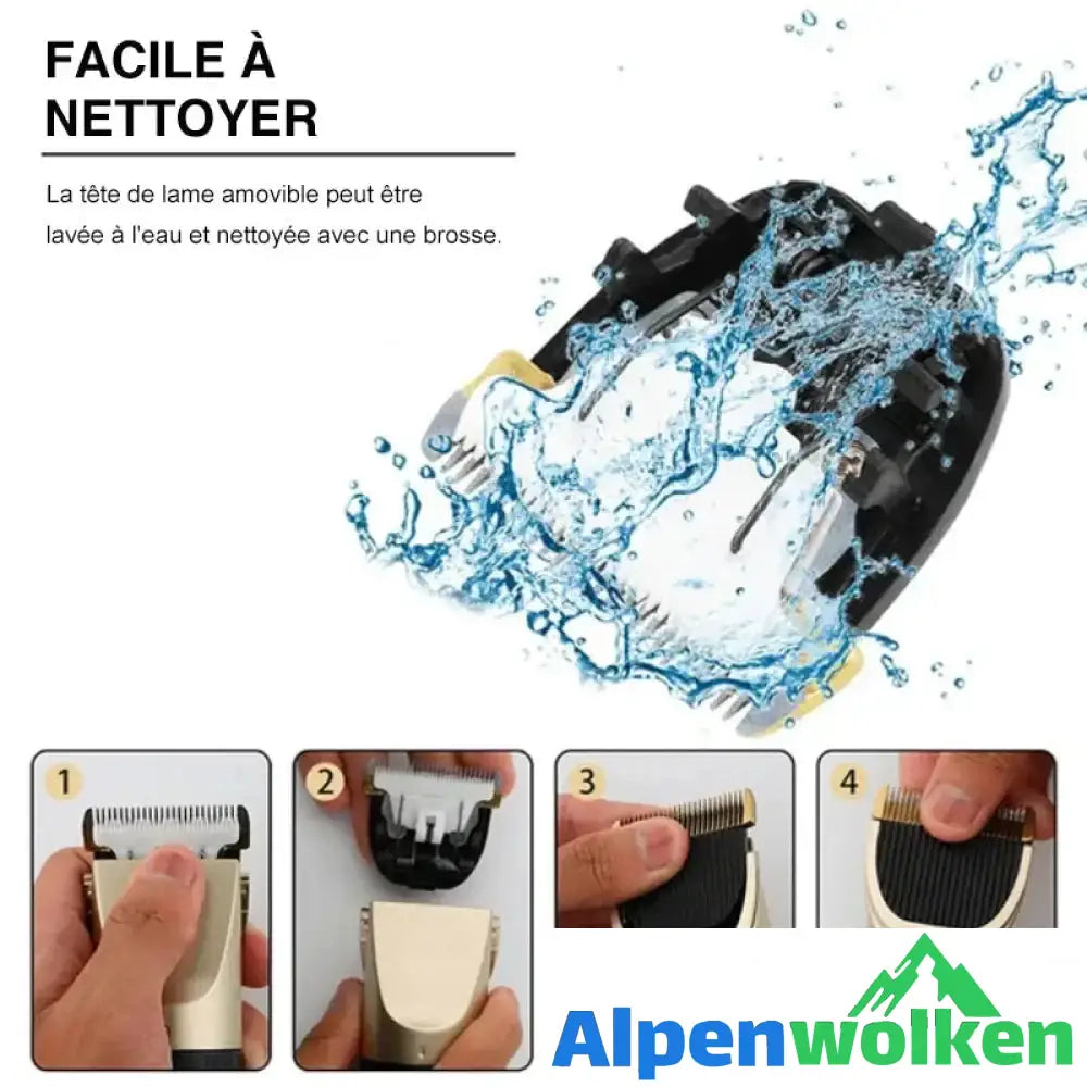 Alpenwolken - Kit de tondeuse professionnelle pour animaux de compagnie