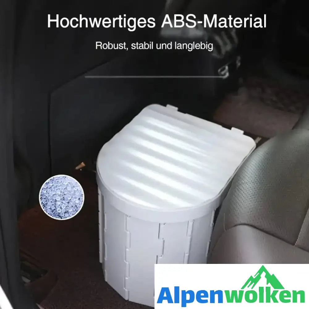 Alpenwolken - Klappbare Toilette im Auto