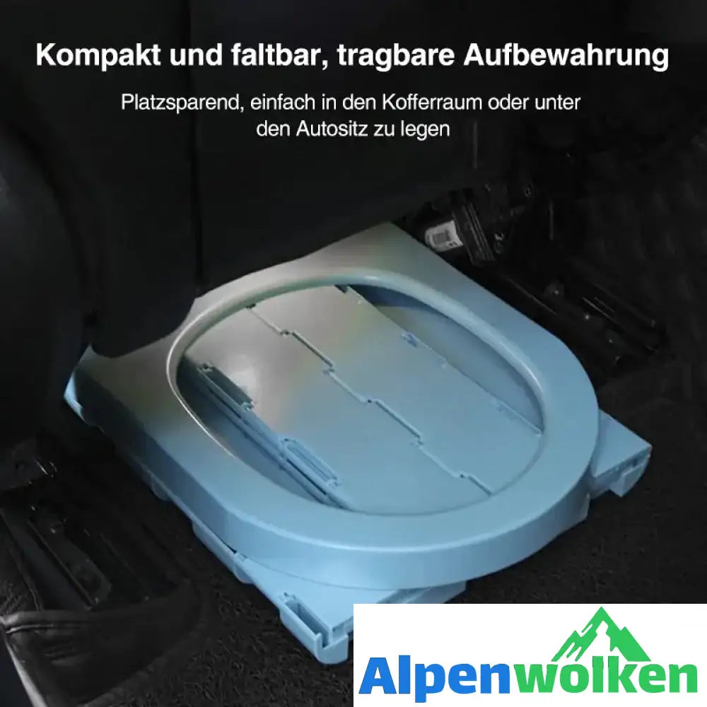 Alpenwolken - Klappbare Toilette im Auto