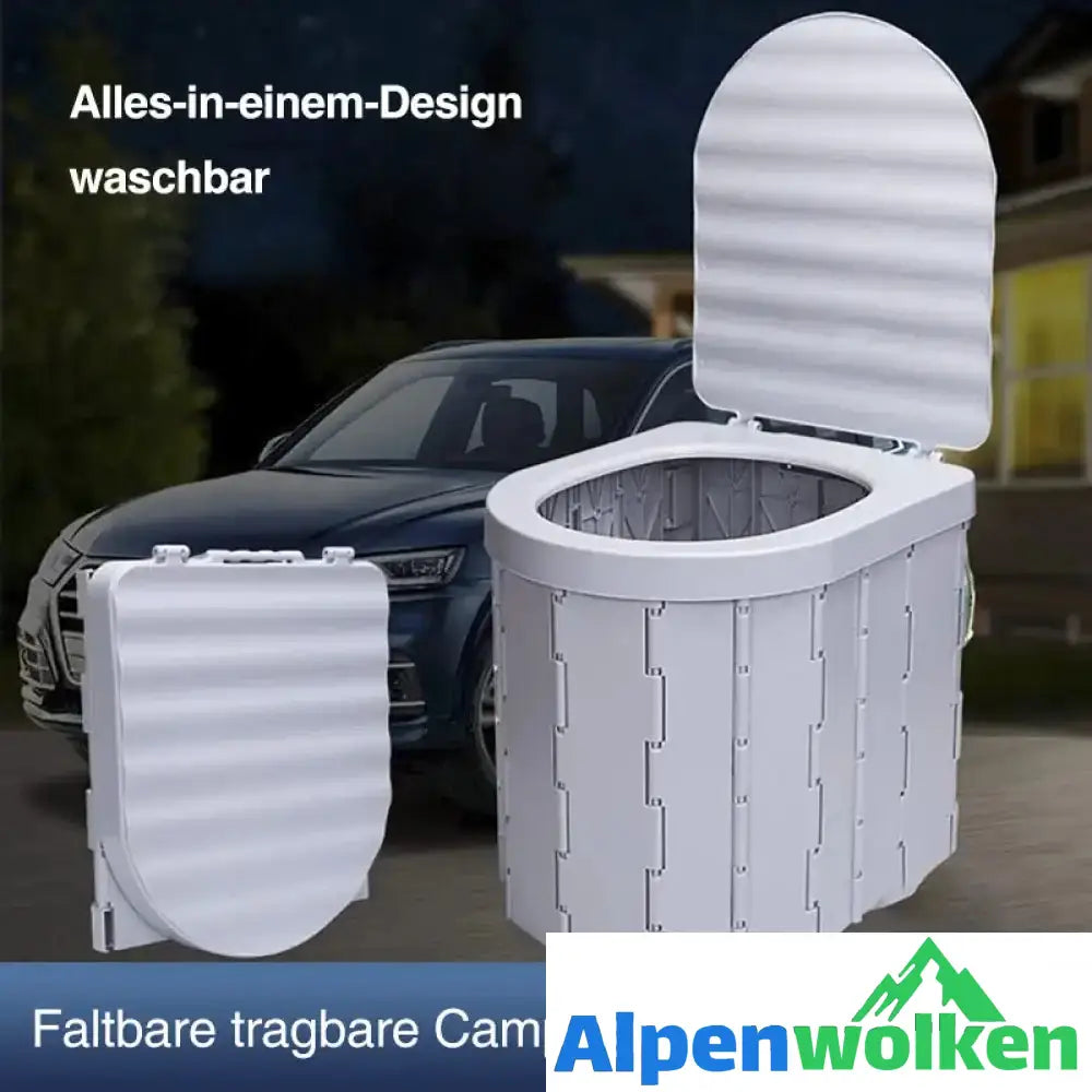 Alpenwolken - Klappbare Toilette im Auto