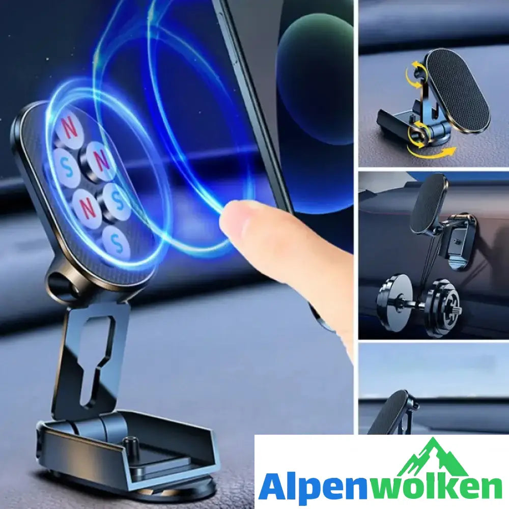 Alpenwolken - Klappbarer Autotelefonhalter aus Metall