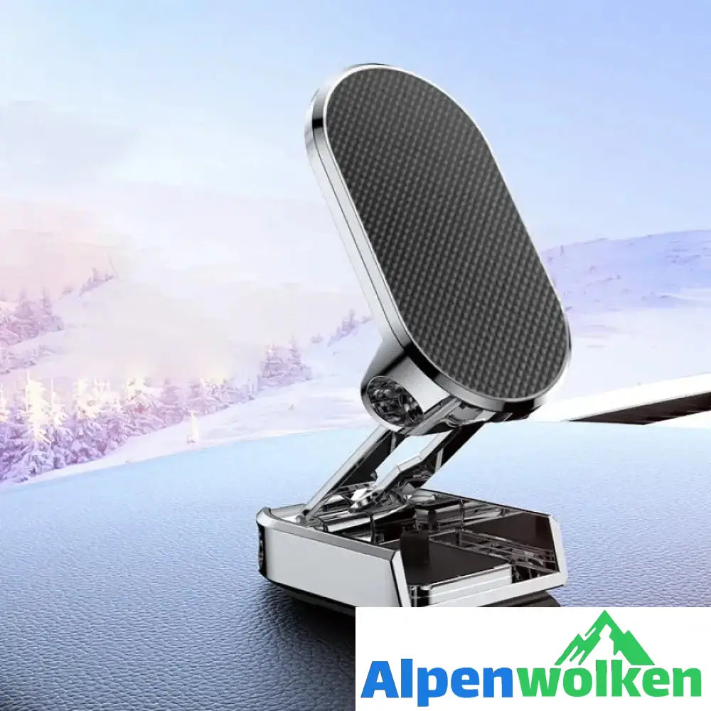 Alpenwolken - Klappbarer Autotelefonhalter aus Metall Silber