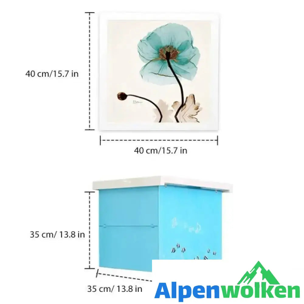 Alpenwolken - Klappbarer Badezimmerschrank