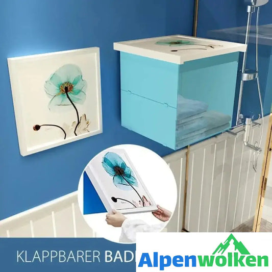 Alpenwolken - Klappbarer Badezimmerschrank