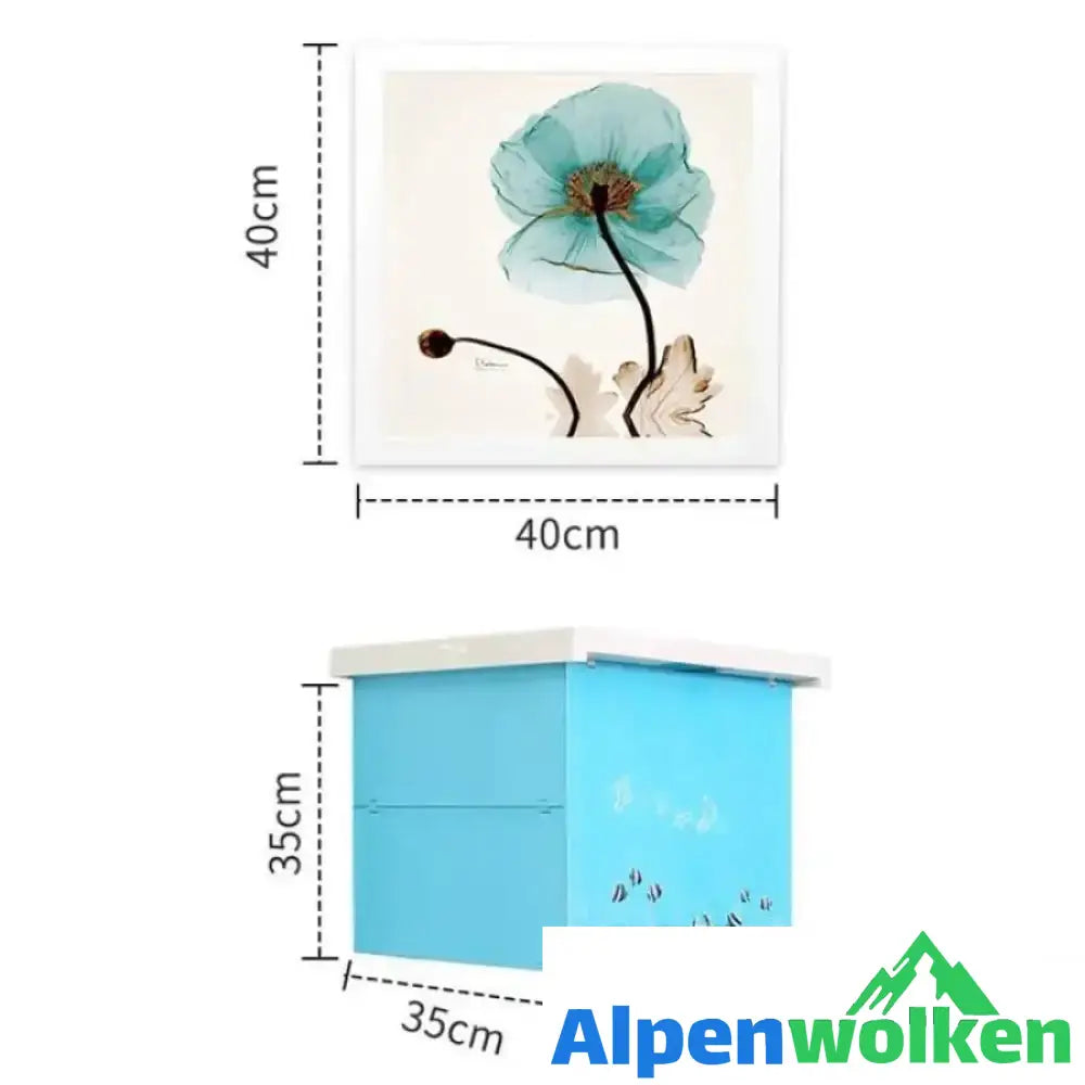 Alpenwolken - Klappbarer Badezimmerschrank