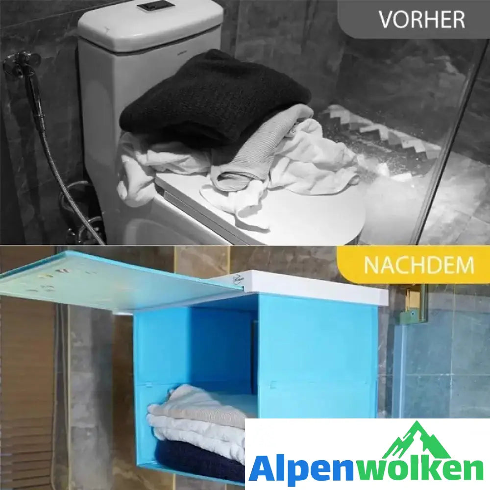 Alpenwolken - Klappbarer Badezimmerschrank