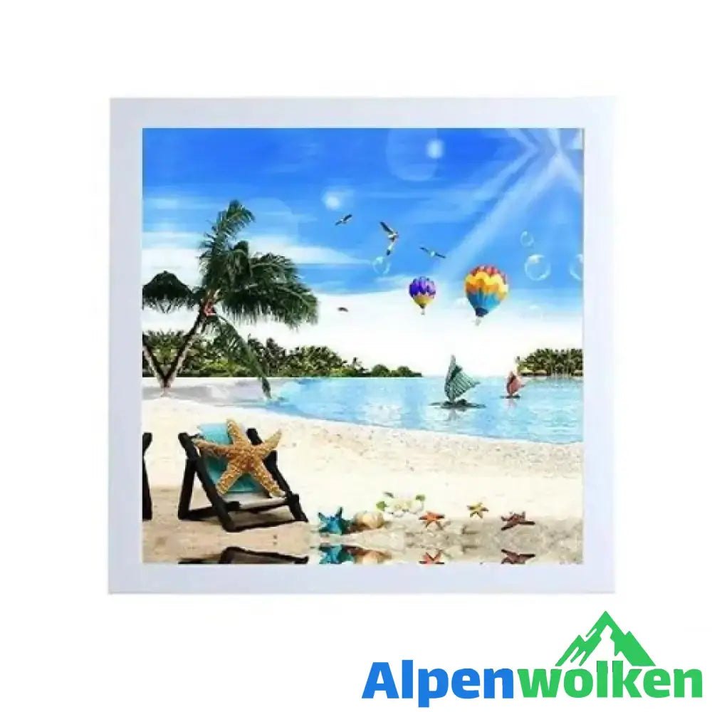 Alpenwolken - Klappbarer Badezimmerschrank Strand