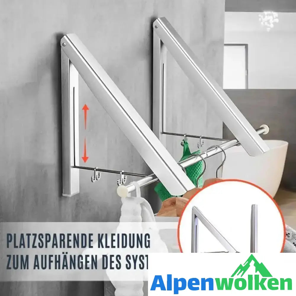 Alpenwolken - Klappbarer Einziehbarer Kleiderständer