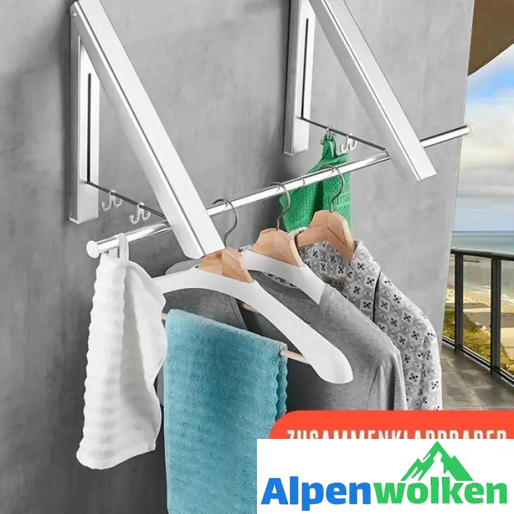 Alpenwolken - Klappbarer Einziehbarer Kleiderständer