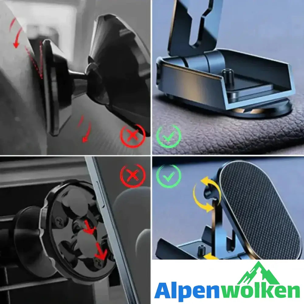 Alpenwolken - Klappbarer Magnetischer Autotelefonhalter