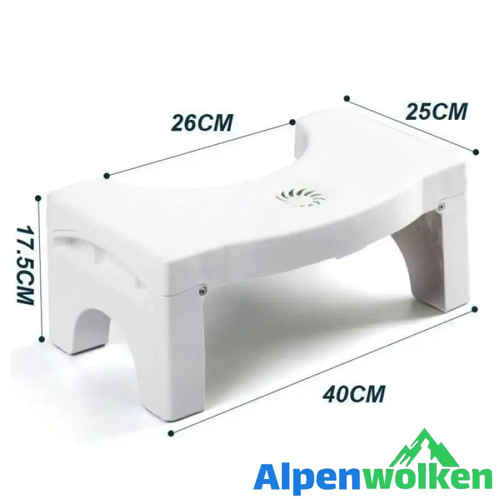 Alpenwolken - Klappbarer Multifunktions-Toilettenhocker