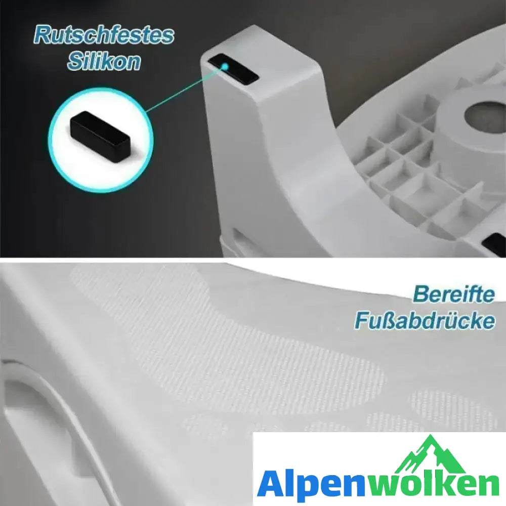 Alpenwolken - Klappbarer Multifunktions-Toilettenhocker