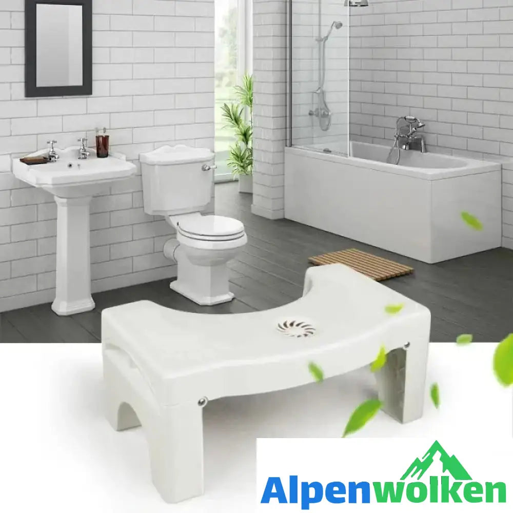 Alpenwolken - Klappbarer Multifunktions-Toilettenhocker