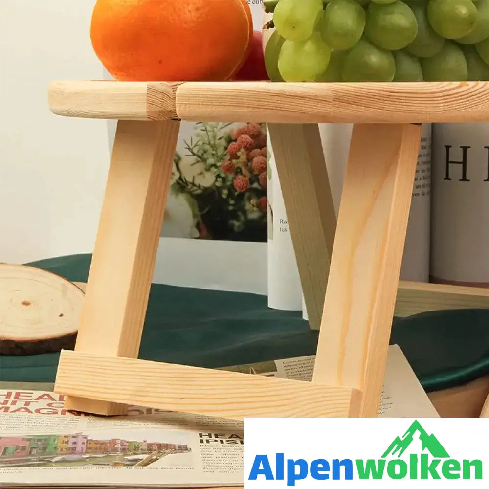 Alpenwolken - Klappbarer Picknicktisch aus Holz