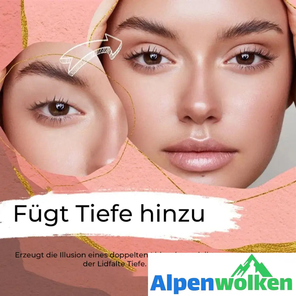 Alpenwolken - Kleberfreier unsichtbarer doppelter Augenlidaufkleber