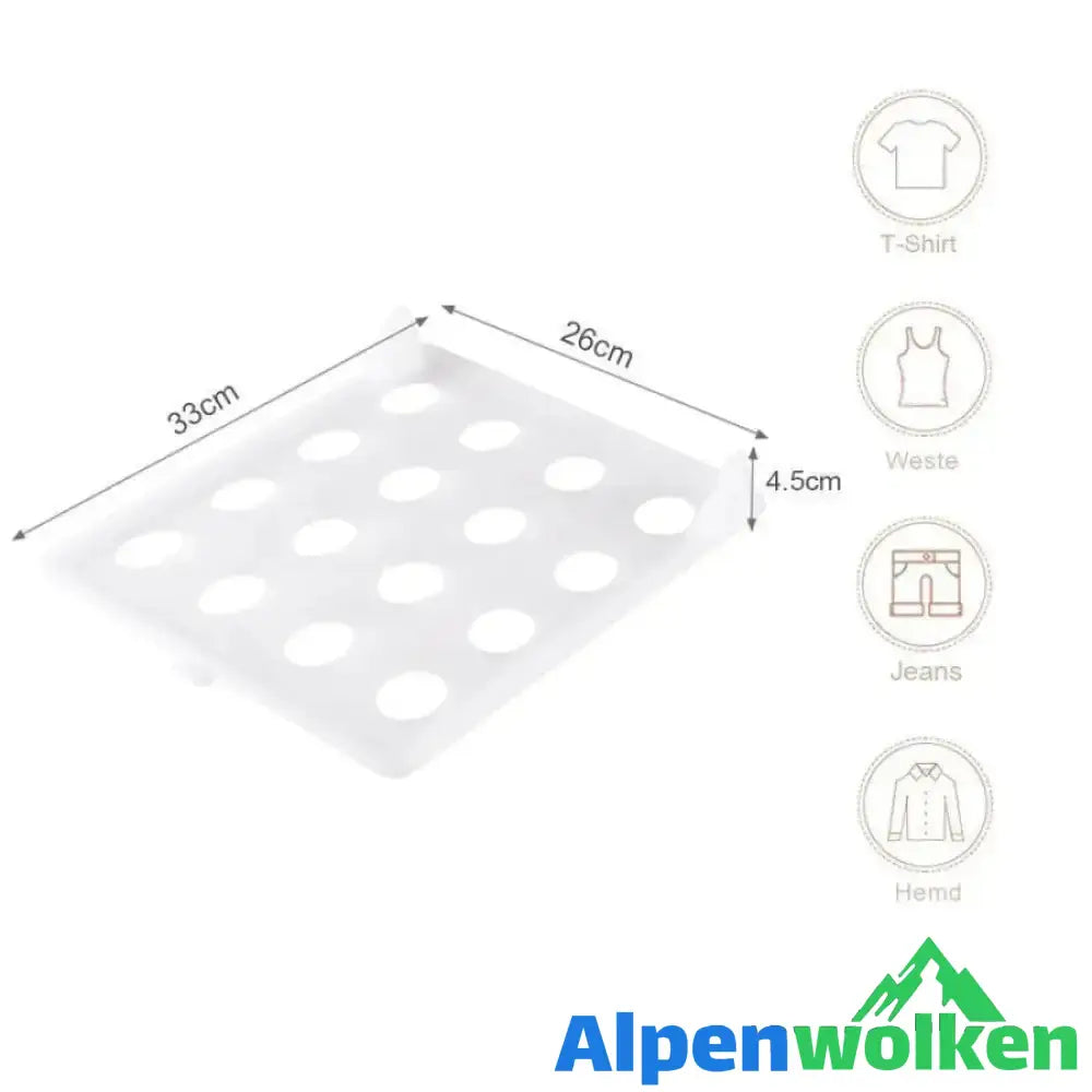 Alpenwolken - Kleidung Lagerung Faltbrett Schranklagerregal