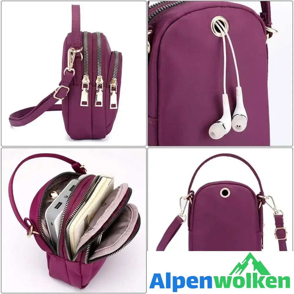 Alpenwolken - Kleine farbige Schultertasche für Frauen