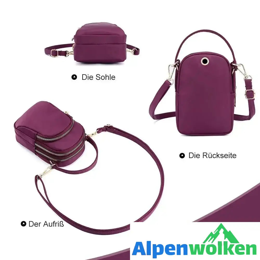 Alpenwolken - Kleine farbige Schultertasche für Frauen