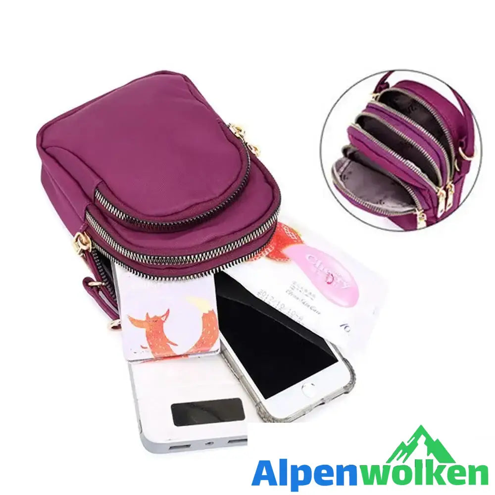 Alpenwolken - Kleine farbige Schultertasche für Frauen